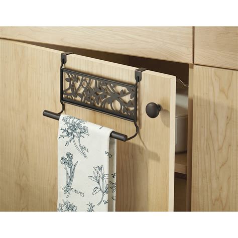 over the cabinet towel stand